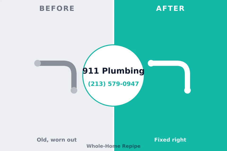 Before and after: plumbing company Swifton, AR
